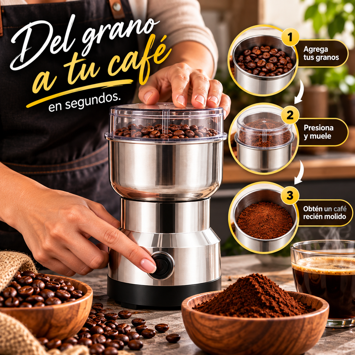MoliMax™ — Potencia que convierte granos en sabor.