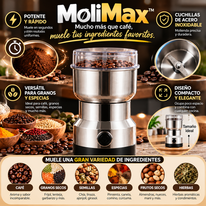 MoliMax™ — Potencia que convierte granos en sabor.